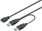 95746 USB3.0 DUAL POWER SUPERSPEED CABLE 0.3M GOOBAY