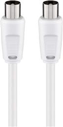 CABLE ANTENNA RF M-M 5M WHT GOOBAY
