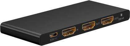 HDMI SPLITTER 58481 1-IN ΣΕ 2-OUT 4K/60HZ - ΜΑΥΡΟ GOOBAY