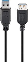 ΚΑΛΩΔΙΟ USB 3.0 ΣΕ USB (F) 95726, COPPER, 5M, ΜΑΥΡΟ GOOBAY