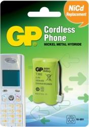 BATTERY FOR CORDLESS PHONE 2*AAA 2.4V NIMH 550 MAH T382 GP