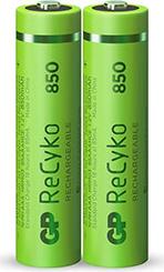 RECHARGEABLE BATTERY R03 AAA 850MAH NIMH 85AAAHCE-EB2 RECYKO , 2 PC IN BLISTER GP