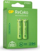 RECHARGEABLE BATTERY R6 AA 2100MAH RECYKO 210AAHCE-EB2 NIMH 2 PCS. PACK GP