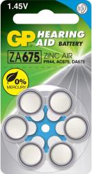 ZINK AIR BATTERY ZA675 6PCS BUTTON FOR HEARING AIDS GP