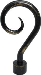 ΔΙΑΚΟΣΜΗΤΙΚΑ ΑΚΡΑ ΚΟΥΡΤΙΝΟΞΥΛΟΥ (ΣΕΤ 2ΤΜΧ) CURL BLACK-GOLD 619072 GRACE