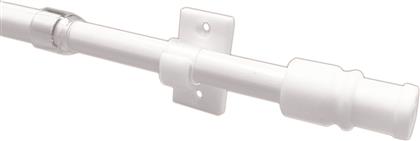 ΚΟΥΡΤΙΝΟΞΥΛΟ Φ12MM ΜΟΝΟ ΕΠΕΚΤΕΙΝΟΜΕΝΟ 135-225CM ΜΕ ΑΚΡΑ CUP WHITE 510102 GRACE