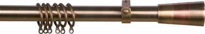 ΚΟΥΡΤΙΝΟΞΥΛΟ Φ28MM ΜΟΝΟ ΕΠΕΚΤΕΙΝΟΜΕΝΟ 140-240CM ΜΕ ΑΚΡΑ BRONZE 998142 GRACE
