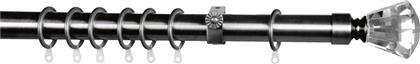ΚΟΥΡΤΙΝΟΞΥΛΟ Φ28MM ΜΟΝΟ ΕΠΕΚΤΕΙΝΟΜΕΝΟ 140-240CM ΜΕ ΑΚΡΑ CHROME 998111 GRACE