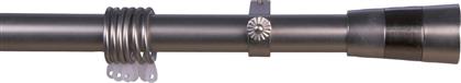 ΚΟΥΡΤΙΝΟΞΥΛΟ Φ28MM ΜΟΝΟ ΕΠΕΚΤΕΙΝΟΜΕΝΟ 140-240CM ΜΕ ΑΚΡΑ CHROME 998141 GRACE
