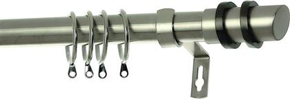 ΚΟΥΡΤΙΝΟΞΥΛΟ Φ28MM ΜΟΝΟ ΕΠΕΚΤΕΙΝΟΜΕΝΟ 220-400CM ΜΕ ΑΚΡΑ HOPE BRUSHED CHROME 780415 GRACE