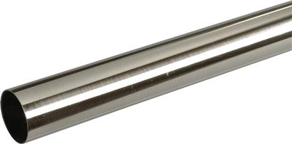 ΚΟΥΡΤΙΝΟΞΥΛΟ ΒΕΡΓΑ Φ19MM ΜΟΝΟ 200CM CHROME BRUSHED 190205 GRACE
