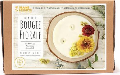 ΑΡΩΜΑΤΙΚΟ ΚΙΤ ΚΕΡΙΩΝ DIY BOUGIE FLORALE GRAINE CREATIVE