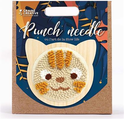 ΚΙΤ ΚΕΝΤΗΜΑΤΟΣ CAT PUNCH NEEDLE KIT GRAINE CREATIVE