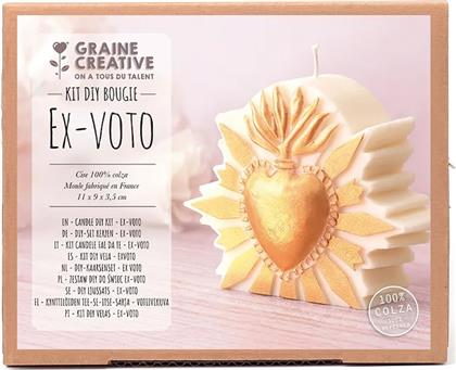 ΣΕΤ ΚΕΡΙΩΝ DIY EX VOTO 25 X 9 X 5,8 CM ΧΡΩΜΑ: ΠΟΛΥΧΡΩΜΟ GRAINE CREATIVE