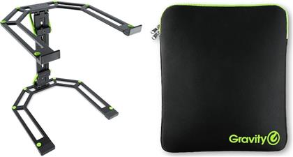 LTS 01 B SET 1 ADJUSTABLE STAND FOR LAPTOPS AND CONTROLLERS WITH NEOPRENE PROTECTION BAG GRAVITY