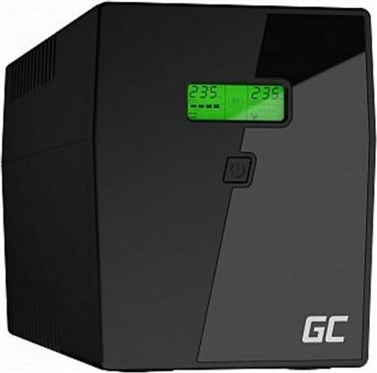 UPS UPS04 MICROPOWER 1500VA 12V/9AH 900W 4XSCHUKO ΜΑΥΡΟ GREEN CELL