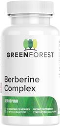 VITAMINS BERBERINE COMPLEX ΣΥΜΠΛΗΡΩΜΑ ΔΙΑΤΡΟΦΗΣ ΒΕΡΒΕΡΙΝΗΣ ΓΙΑ ΥΓΙΗ ΕΠΙΠΕΔΑ ΣΑΚΧΑΡΟΥ ΣΤΟ ΑΙΜΑ, ΕΝΙΣΧΥΣΗ ΤΗΣ ΥΓΕΙΑΣ ΤΟΥ ΕΓΚΕΦΑΛΟΥ, ΤΗΣ ΚΑΡΔΙΑΣ, ΤΩΝ ΠΝΕΥΜΟΝΩΝ & ΔΙΑΧΕΙΡΙΣΗ ΤΟΥ ΒΑΡΟΥΣ 60VEG.CAPS GREEN FOREST από το PHARM24