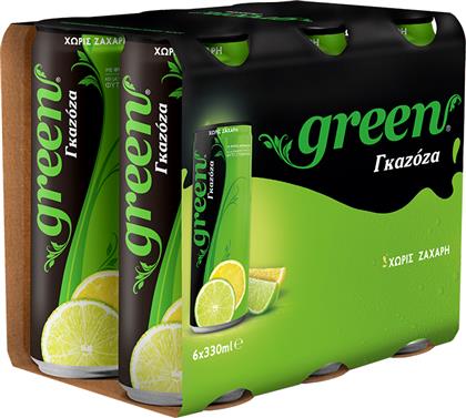 ΓΚΑΖΟΖΑ LEMON LIME (6X330ML) 1+1 ΔΩΡΟ GREEN