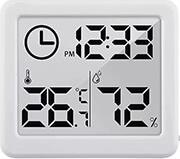 THERMOMETER WITH CLOCK FUNCTION WHITE GREENBLUE