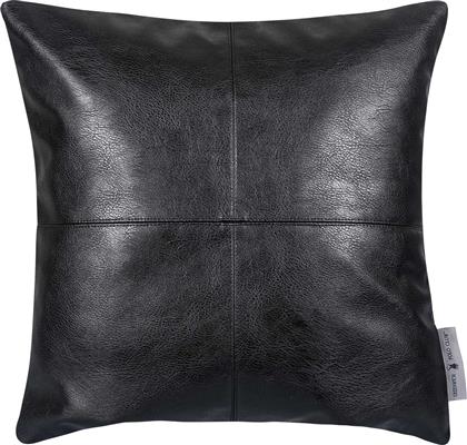 ΔΙΑΚΟΣΜΗΤΙΚΟ ΜΑΞΙΛΑΡΙ FAUX LEATHER 45X45ΕΚ. ESSENTIAL 3983 BLACK (ΧΡΩΜΑ: ΜΑΥΡΟ, ΥΦΑΣΜΑ: FAUX LEATHER) - - 233645453983 GREENWICH POLO CLUB