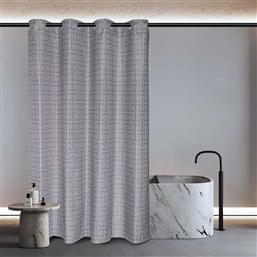 ΚΟΥΡΤΙΝΑ ΜΠΑΝΙΟΥ 3120 GREY (180Χ200CM) GREENWICH POLO CLUB