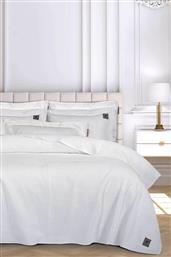 ΚΟΥΒΕΡΛΙ KING SIZE ΜΕ ΑΝΑΓΛΥΦΟ ΣΧΕΔΙΟ ΚΑΙ LOGO PATCH 240 X 250 CM ''3494'' - 202000303494 ΛΕΥΚΟ GREENWICH POLO CLUB