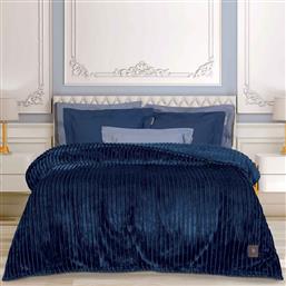 ΚΟΥΒΕΡΤΑ FLEECE ΥΠΕΡΔΙΠΛΗ (220X240) ESSENTIAL 3487 BLUE GREENWICH POLO CLUB