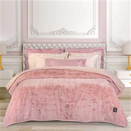 ΚΟΥΒΕΡΤΑ ΥΠΕΡΔΙΠΛΗ FAUX FUR PREMIUM 3499 SALMON (220X240CM) GREENWICH POLO CLUB