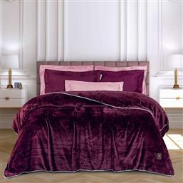 ΚΟΥΒΕΡΤΑ ΥΠΕΡΔΙΠΛΗ FLEECE ESSENTIAL 4440 BORDEAUX (220X240CM) GREENWICH POLO CLUB
