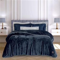 ΚΟΥΒΕΡΤΑ ΥΠΕΡΔΙΠΛΗ FLEECE ESSENTIAL 4442 ROYAL BLUE (220X240CM) GREENWICH POLO CLUB