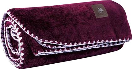ΚΟΥΒΕΡΤΑ ΚΑΝΑΠΕ FLEECE 4440 BORDEAUX (130X170CM) GREENWICH POLO CLUB