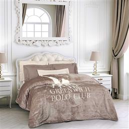 ΚΟΥΒΕΡΤΑ ΜΟΝΗ 3490 TAUPE (160X220CM) GREENWICH POLO CLUB