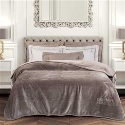 ΚΟΥΒΕΡΤΑ ΜΟΝΗ 3497 TAUPE (160X240CM) GREENWICH POLO CLUB