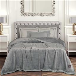 ΚΟΥΒΕΡΤΑ ΒΕΛΟΥΤΕ KING SIZE (240X250) ESSENTIAL 3971 GREY GREENWICH POLO CLUB