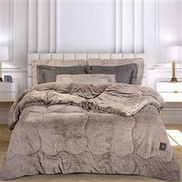 ΚΟΥΒΕΡΤΟΠΑΠΛΩΜΑ KING SIZE (240X250) ESSENTIAL 3953 TAUPE GREENWICH POLO CLUB