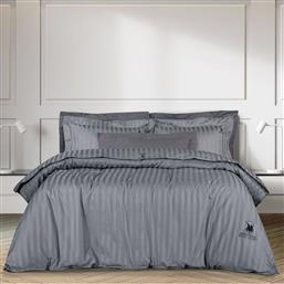 ΣΕΝΤΟΝΙΑ KING SIZE 2152 GREY ΣΕΤ 4 ΤΜΧ ΧΩΡΙΣ ΛΑΣΤΙΧΟ (270X280CM) GREENWICH POLO CLUB
