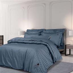 ΣΕΝΤΟΝΙΑ KING SIZE 2154 BLUE ΣΕΤ 4 ΤΜΧ ΧΩΡΙΣ ΛΑΣΤΙΧΟ (270X280CM) GREENWICH POLO CLUB