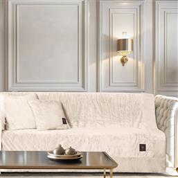 ΡΙΧΤΑΡΙ ΚΑΝΑΠΕ ΤΡΙΘΕΣΙΟΥ ΒΕΛΟΥΤΕ (180X300) 3968 IVORY GREENWICH POLO CLUB