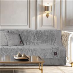 ΡΙΧΤΑΡΙ ΚΑΝΑΠΕ ΤΡΙΘΕΣΙΟΥ ΒΕΛΟΥΤΕ (180X300) 3970 GREY GREENWICH POLO CLUB