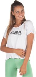 DIAGONAL SLEEVE PRINTED T-SHIRT 17-2007-02 STAR WHITE ΛΕΥΚΟ GSA