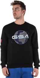 EARTH CREW NECK 17-19202-01 JET BLACK ΜΑΥΡΟ GSA από το ZAKCRET SPORTS