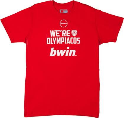 MEN T-SHIRT WE ARE OLYMPIACOS 17471239-RED ΚΟΚΚΙΝΟ GSA