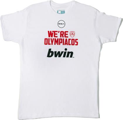 MEN T-SHIRT WE ARE OLYMPIACOS 17471239-WHITE ΛΕΥΚΟ GSA