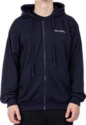 SPORT HOODIE JACKET (BRUSHED) 28-1405-BLUE MARINE ΜΠΛΕ GSA