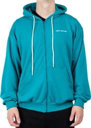 SPORT HOODIE JACKET (BRUSHED) 28-1405-PETROL ΠΕΤΡΟΛ GSA από το ZAKCRET SPORTS