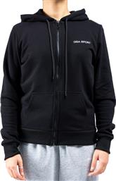 SPORT HOODIE JACKET (BRUSHED) 28-2401-BLACK ΜΑΥΡΟ GSA