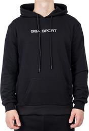 SPORT LOGO HOODIE (BRUSHED) 28-1404-BLACK ΜΑΥΡΟ GSA