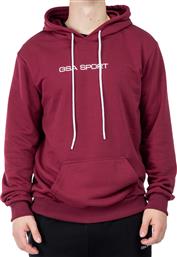 SPORT LOGO HOODIE (BRUSHED) 28-1404-OXBLOOD ΜΠΟΡΝΤΟ GSA