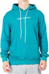 SPORT LOGO HOODIE (BRUSHED) 28-1404-PETROL ΠΕΤΡΟΛ GSA