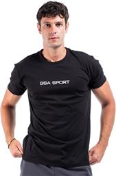 SPORT LOGO T-SHIRT 28-1401-01 BLACK ΜΑΥΡΟ GSA